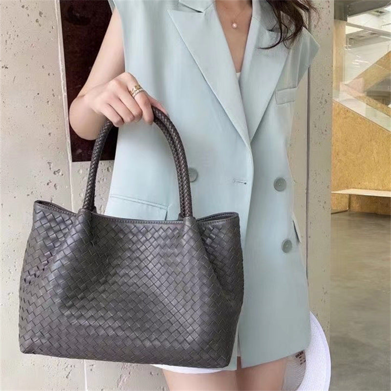 Women's Capacity Genuine Leather First Layer Soft Handbags