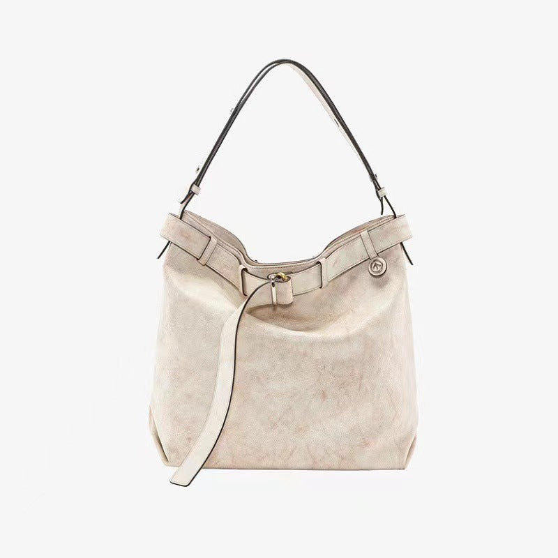 Comfortable Pleated Wandering Son Mother Simple Shoulder Bags