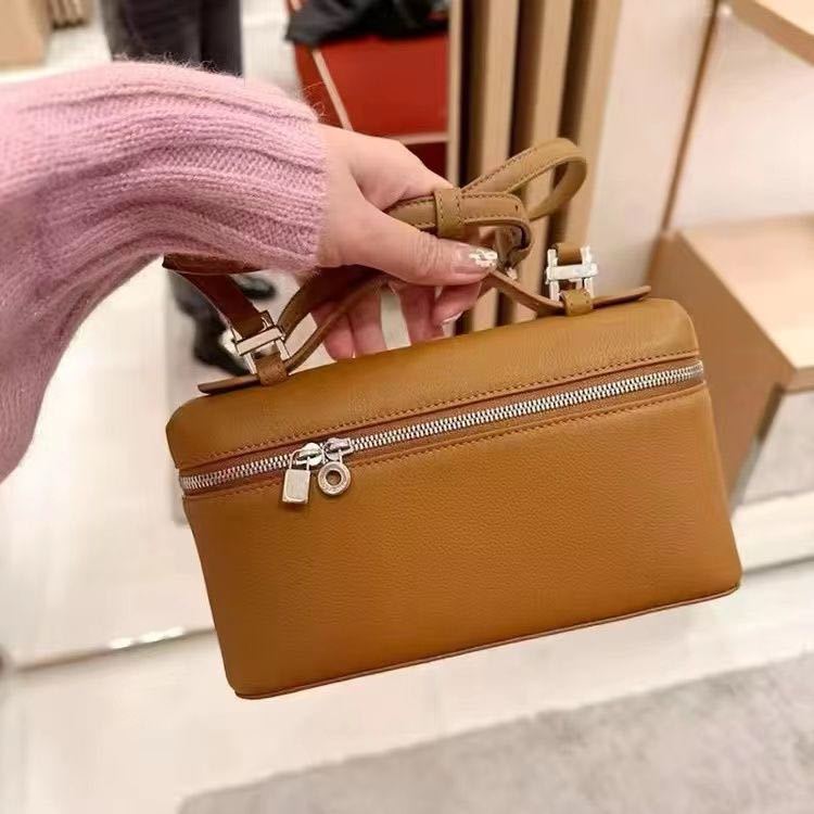 Women's Lunch Box Genuine Leather Simple Niche Bags