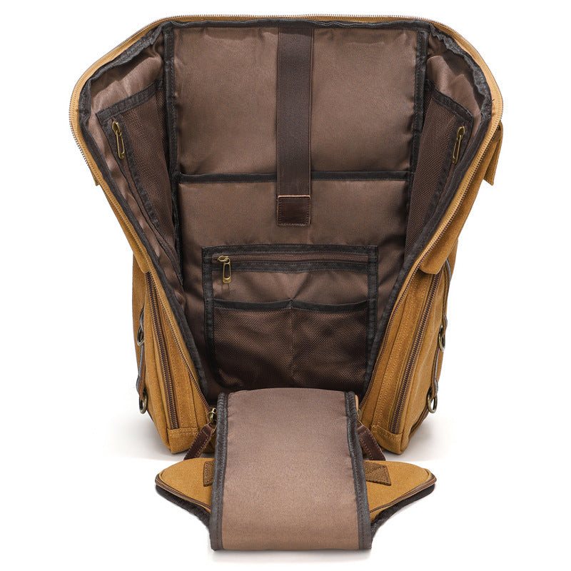 Men's Canvas Large Capacity Waterproof Design Computer Backpacks