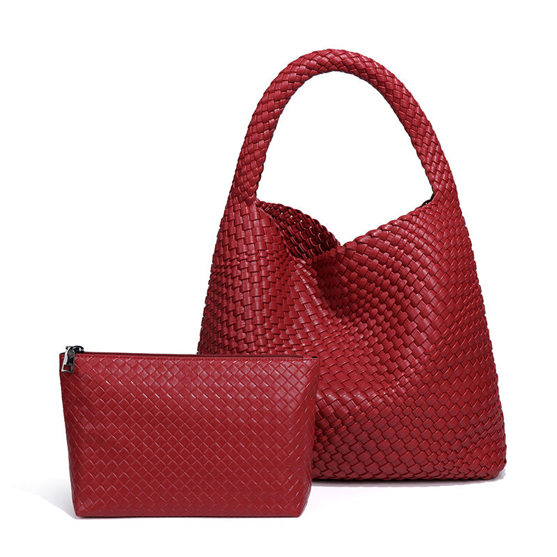 Simple Versatile Large Capacity Underarm Vegetable Handbags