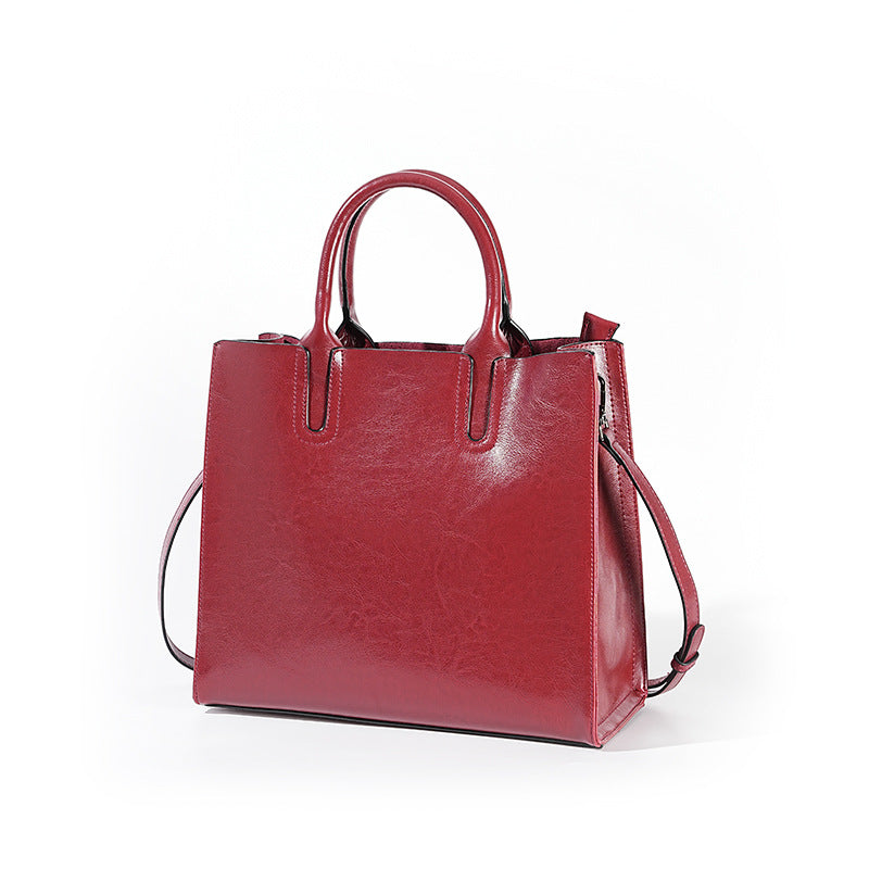 Women's Fashion Genuine Leather Commute Large Capacity Bags