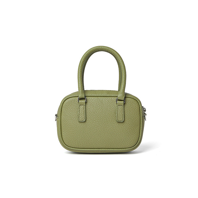 Women's Korean Simple First Layer Cowhide Mini Shoulder Bags