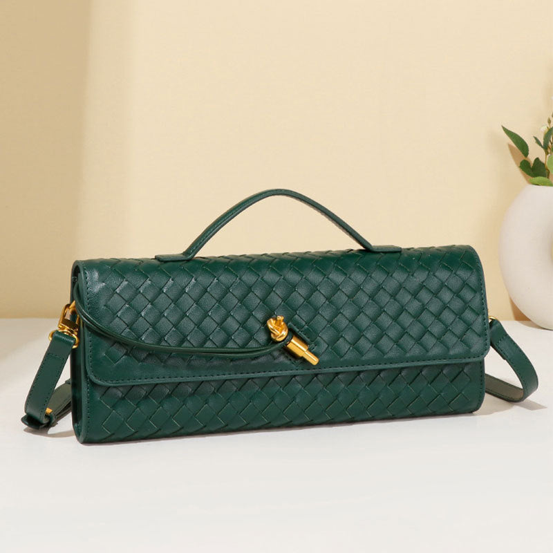 Hand-woven Fashion Medieval Baguette Exquisite Dinner Crossbody Bags