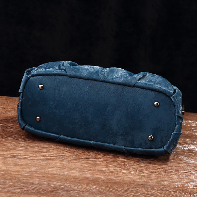 Women's Fashion National Style Chinese Pleated Cloud Bags