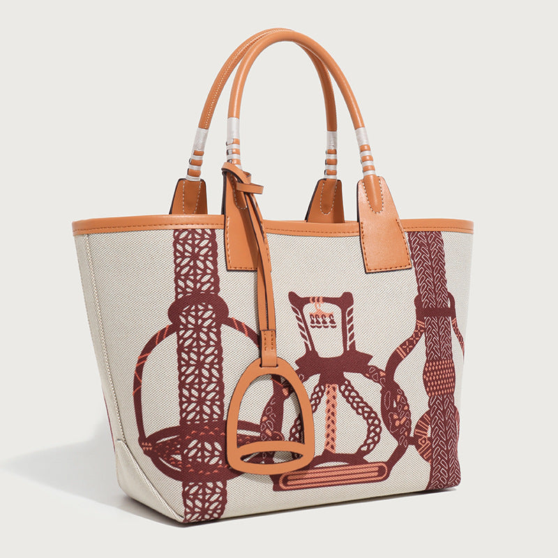Women's Wax Line Color Vegetable Basket High-grade Bags