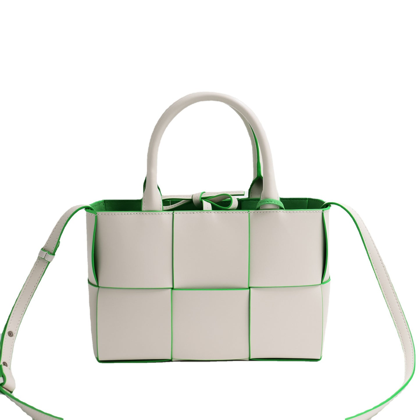 Woven Large Capacity Leather Mummy Commuter Crossbody Bags