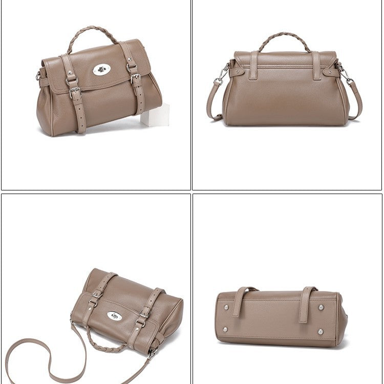 Women's Genuine Leather Advanced Natural Fall Pattern Crossbody Bags