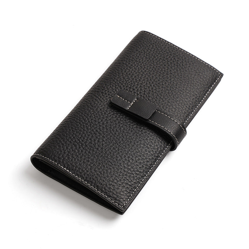 Women's Long Soft Cowhide Multiple Slots Ladies Wallets