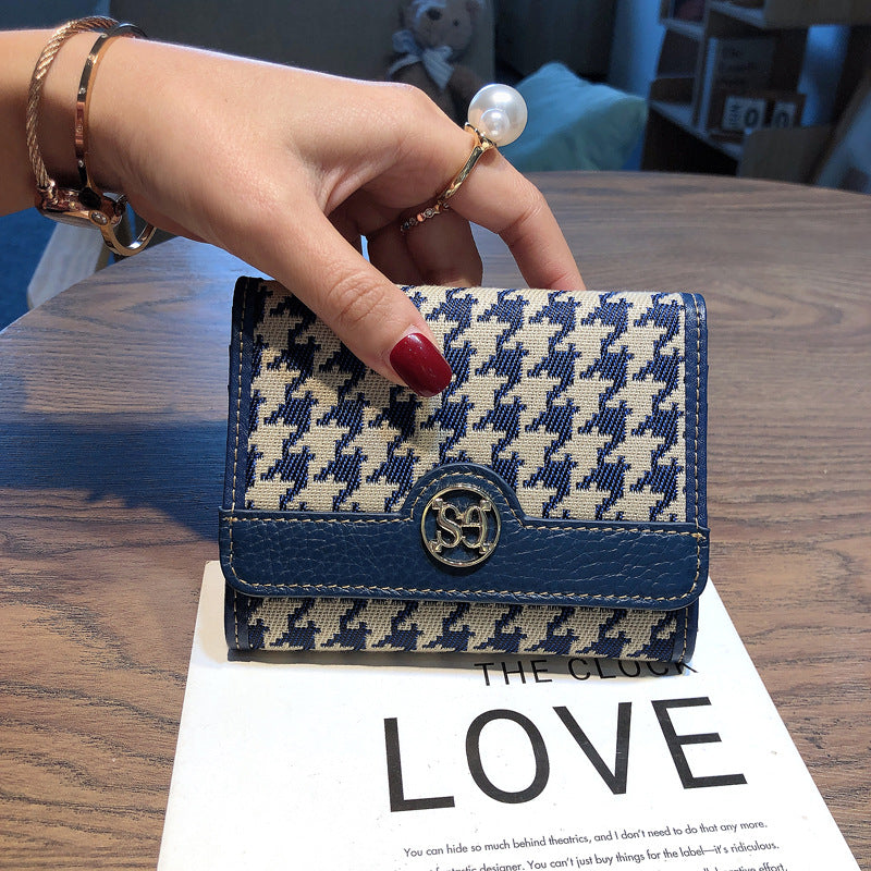Women's Leather Short Thin Driving License Ladies Wallets