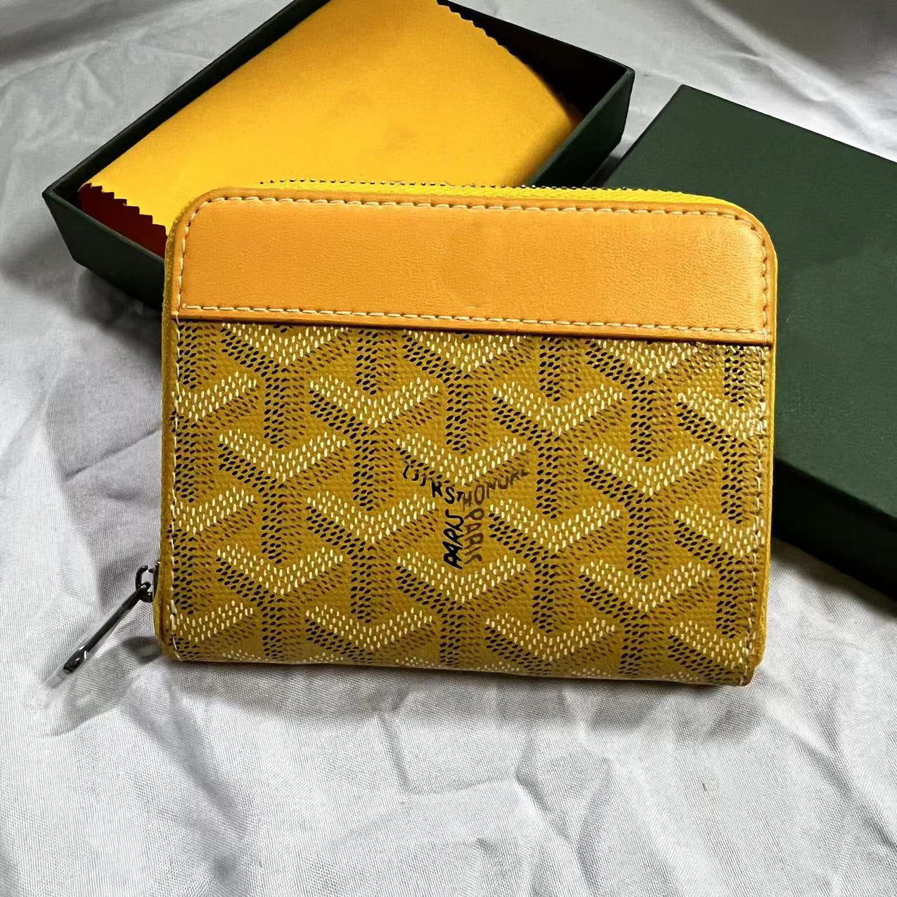 Women's Dog Teeth Short Zipper Storage Purses