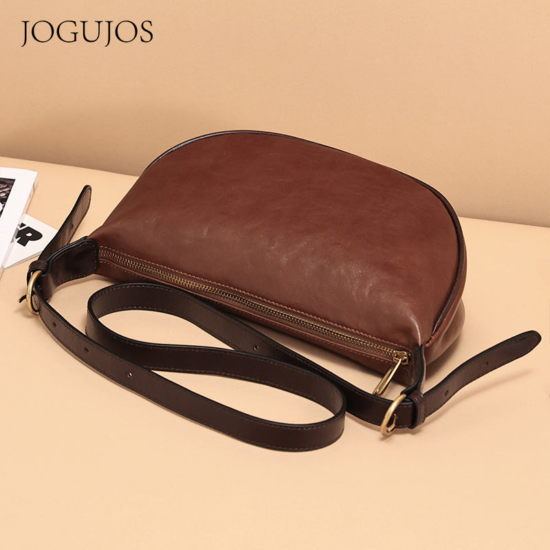 Women's High Sense Leisure Commute Retro Leather Crossbody Bags