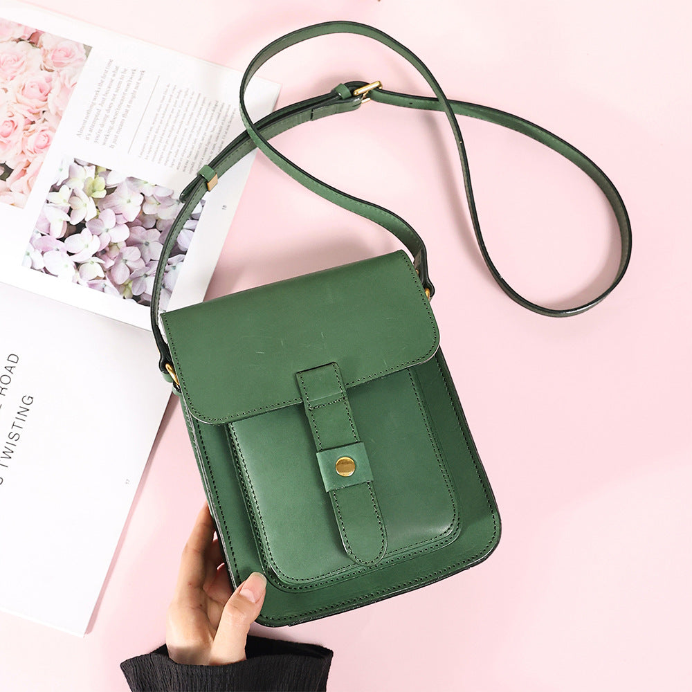 Women's Durable Leather Retro Large Capacity Crossbody Bags