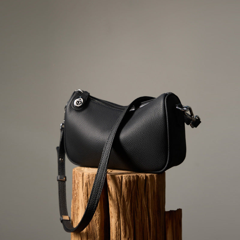 Women's Genuine Leather Soft Cattlehide Fashion Mahjong Crossbody Bags