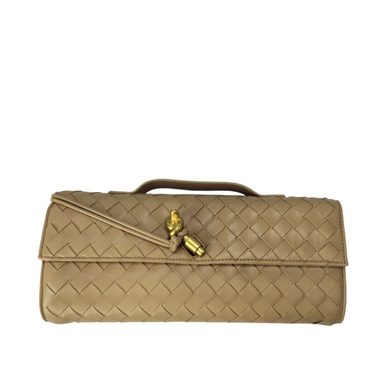 Woven Dinner Clutch Fashion Long Bolt Evening Bags