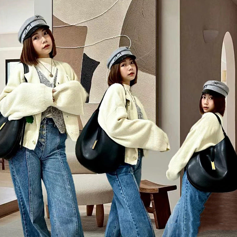 Retro Song Yan Jing Niche Ode Shoulder Bags