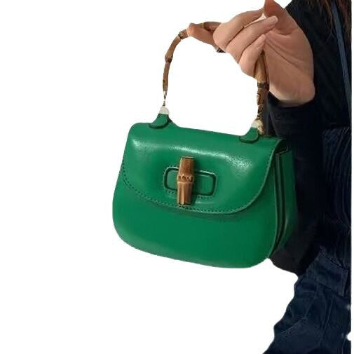 Women's Bamboo Vintage Saddle Niche Fashion Oblique Bags