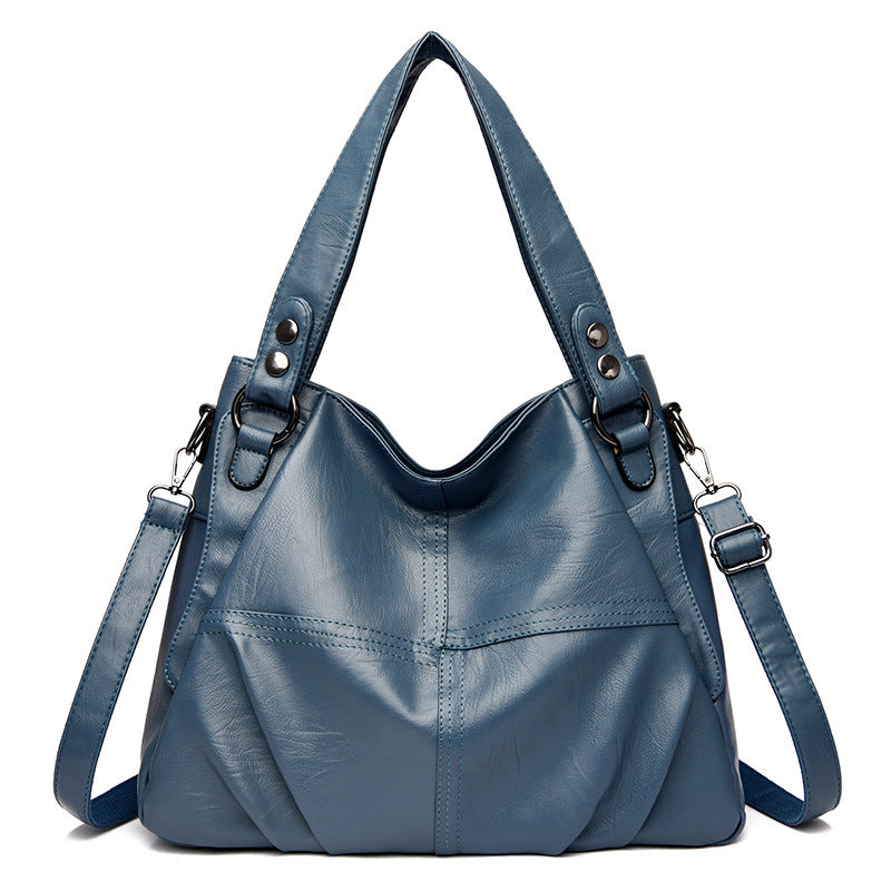 Women's Large Capacity Pleated Fashion Versatile Shoulder Bags