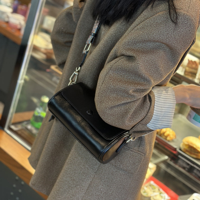 Women's Fashion Genuine Leather Niche High-grade Feeling Crossbody Bags