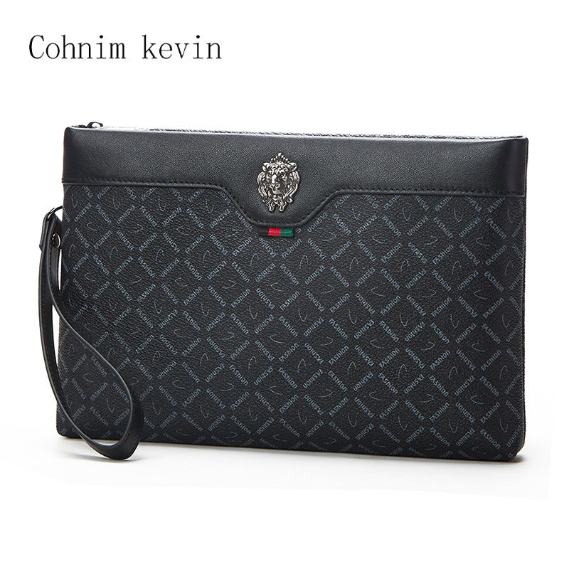 Men's Live Clutch Business Classic Plaid Men's Handbags