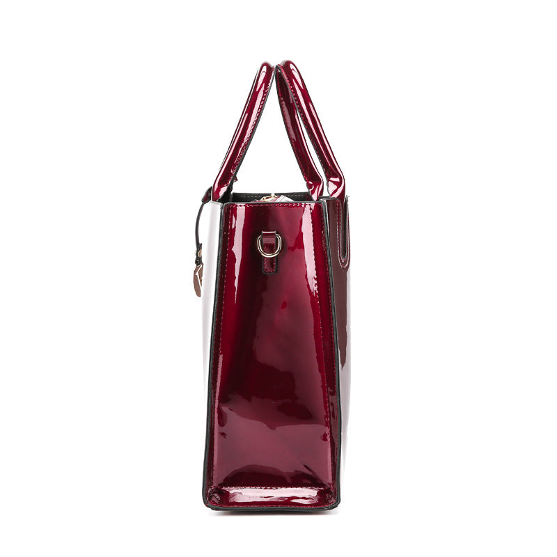 Women's Glamorous Classic Three-piece Patent Leather Handbags