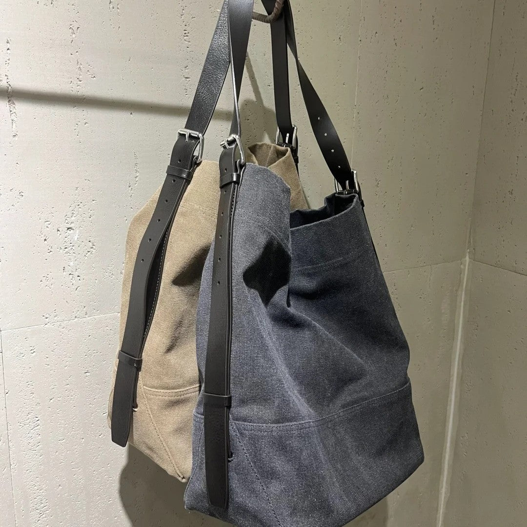 Spring Canvas Large Capacity Totes Commuter Shoulder Bags