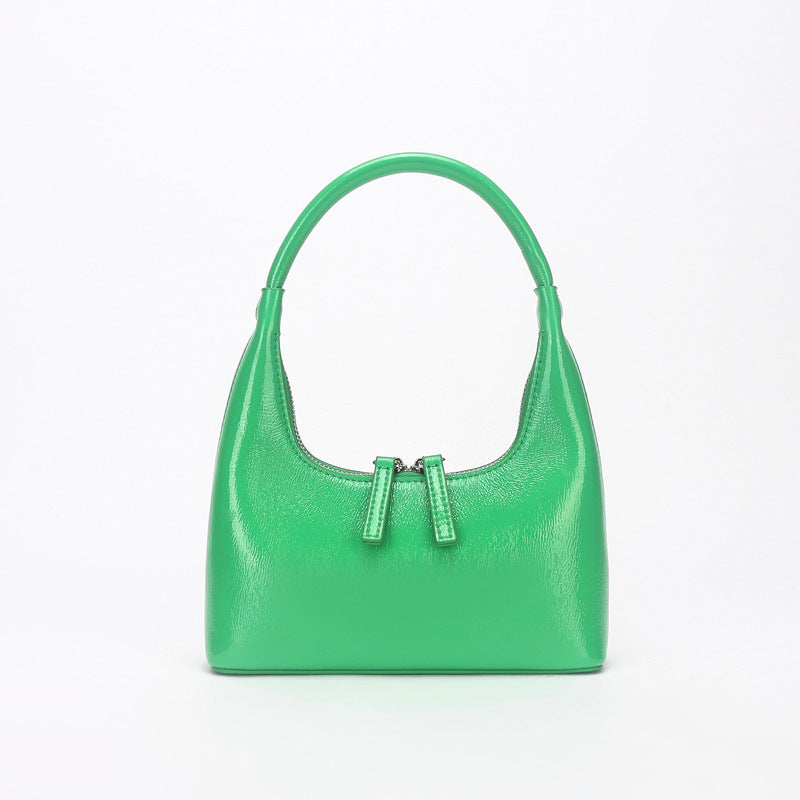 Niche Genuine Leather French Vintage Patent Bags