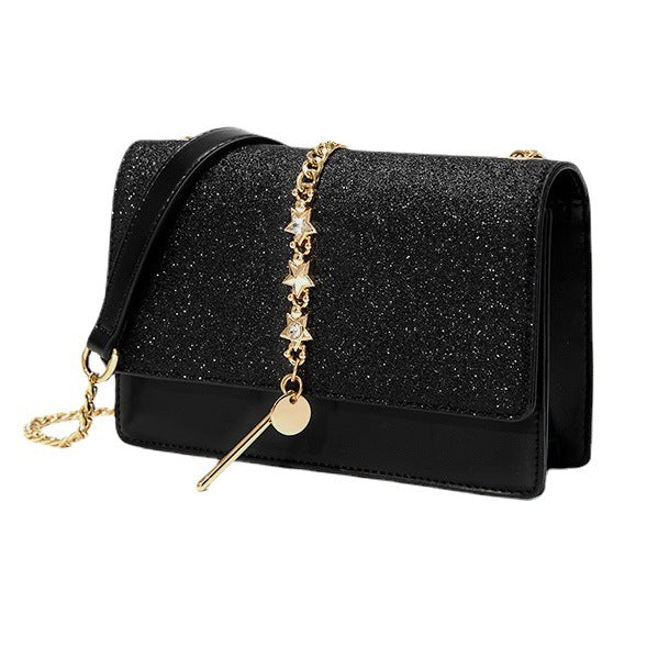 Women's Leather Summer Starry Sky Chain Fashionable Shoulder Bags