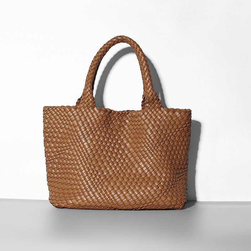 Fashion Portable Mummy Big Woven Hand Shoulder Bags