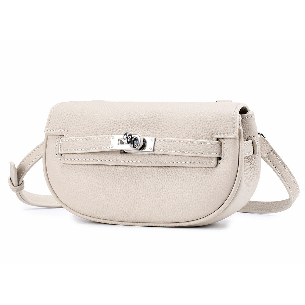 Women's Layer Cowhide Niche Stylish Lightweight Leather Bags