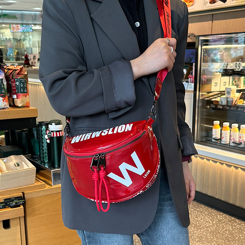 Women's Versatile Broadband Letter Badge Alexander Wang Shoulder Bags