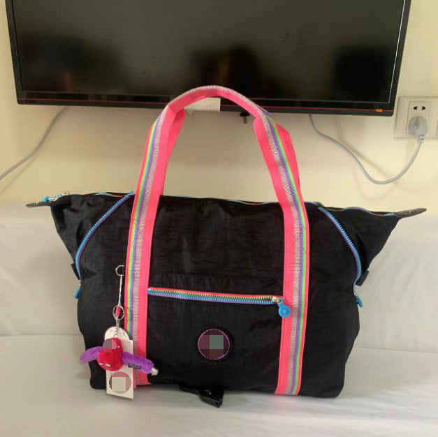 Summer Nylon Monkey Mesh Purple Large Travel Bags