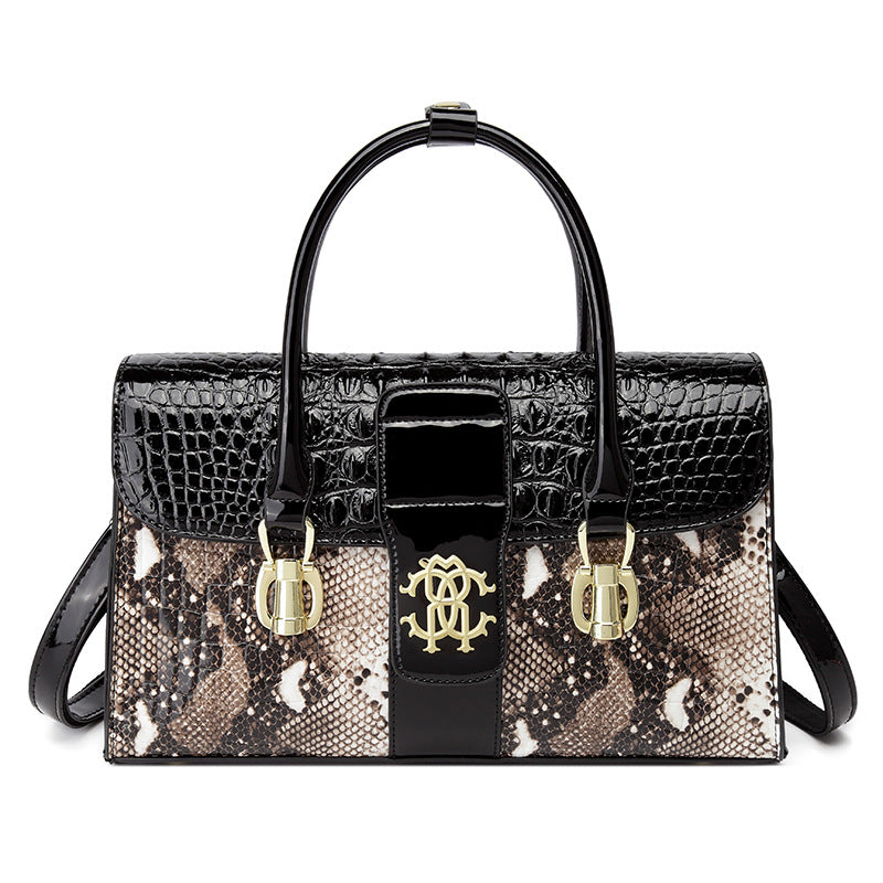 Women's Elegant Crocodile Pattern Mother Affordable Luxury Shoulder Bags