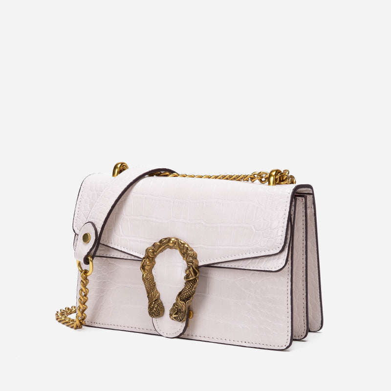 Women's Crocodile Pattern Simple Chain Popular Daily Bags