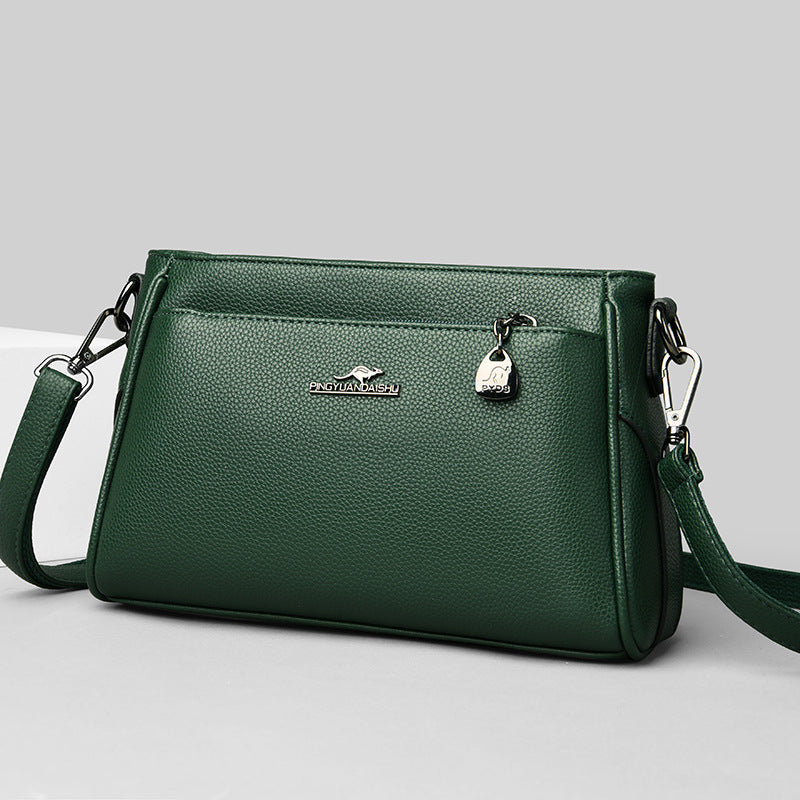 Women's Mother Soft Leather Generous Large Shoulder Bags