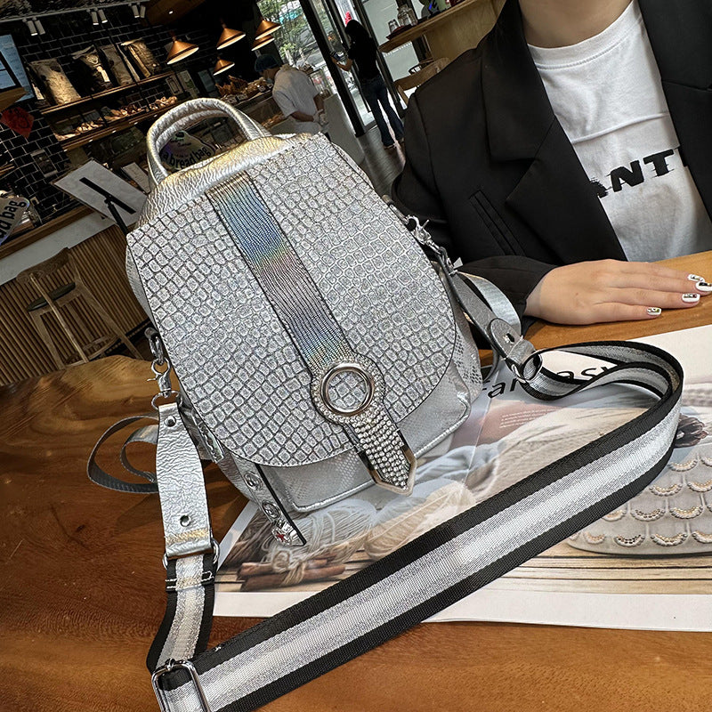 Women's Rhinestone Diamond Tassel Korean Fashion Trendy Backpacks