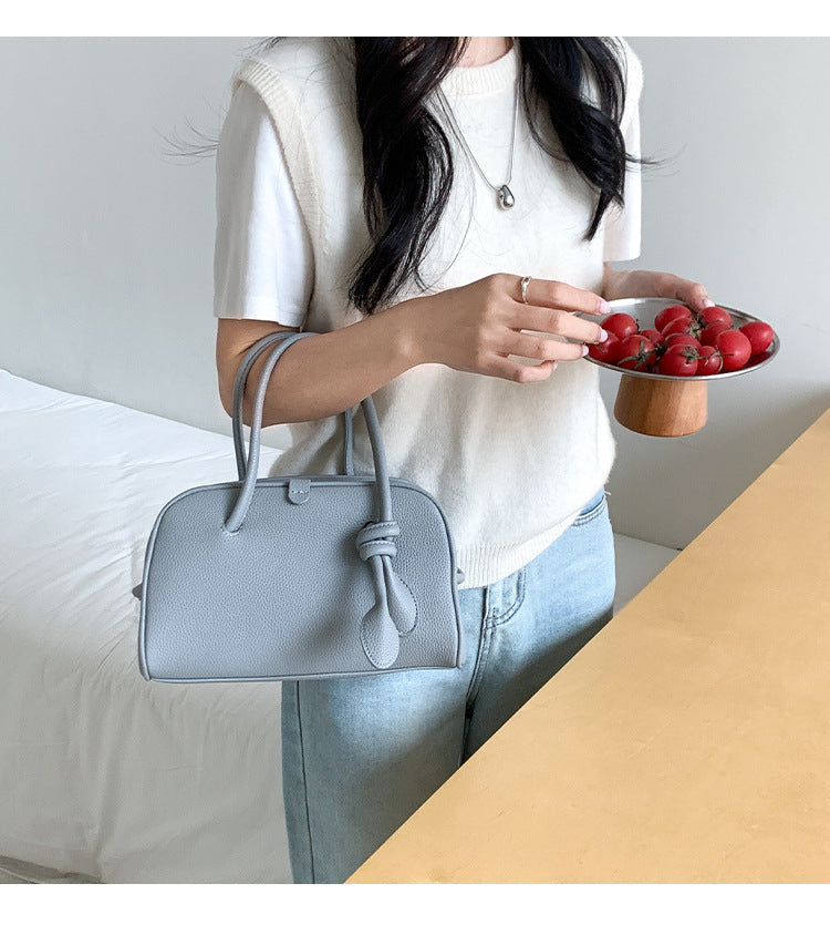 Large Capacity Versatile Boston Simple Style Handbags