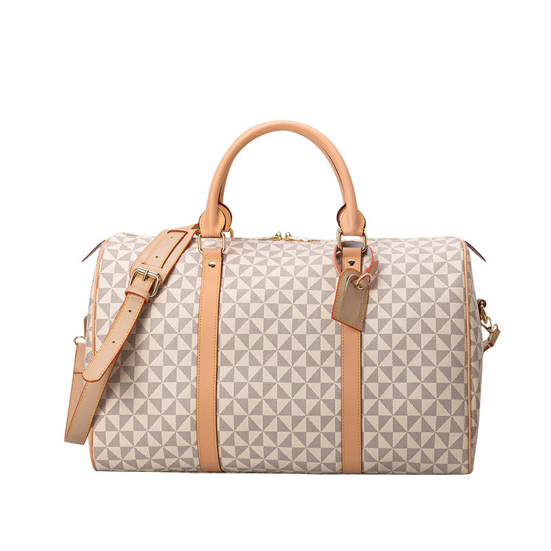 Women's Long-distance Large Capacity Business Printing Boston Handbags