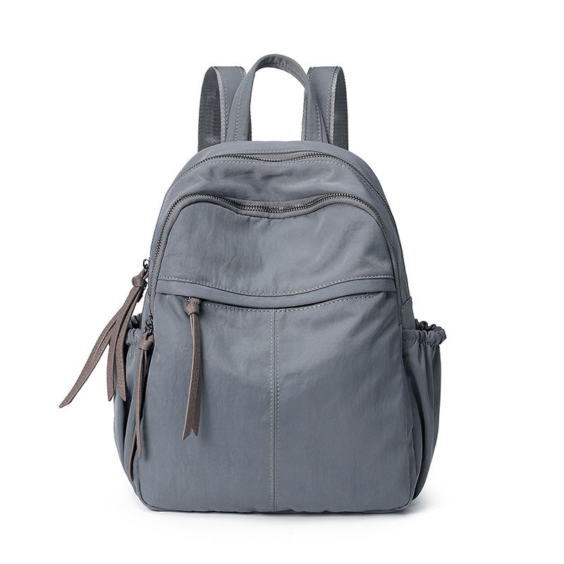 Women's Korean Fashionable Oxford Cloth Simple College Backpacks
