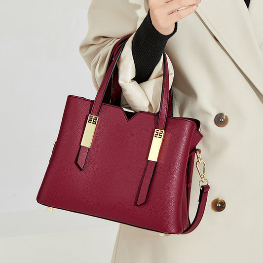 Women's Wedding Portable Vintage Leather Mom Shoulder Bags