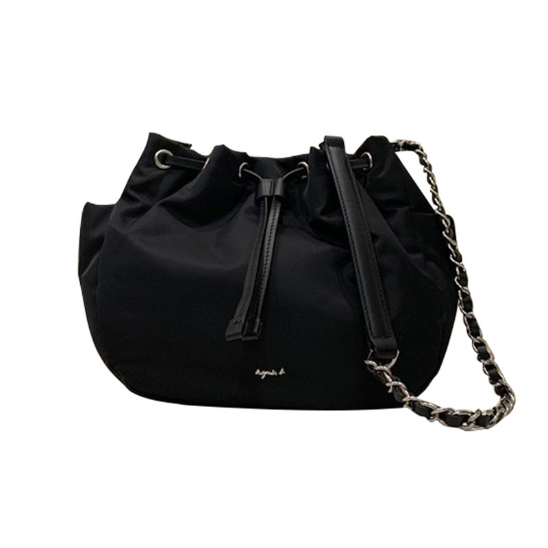 Women's Street Trendy Nylon Waterproof Lady's Chain Shoulder Bags