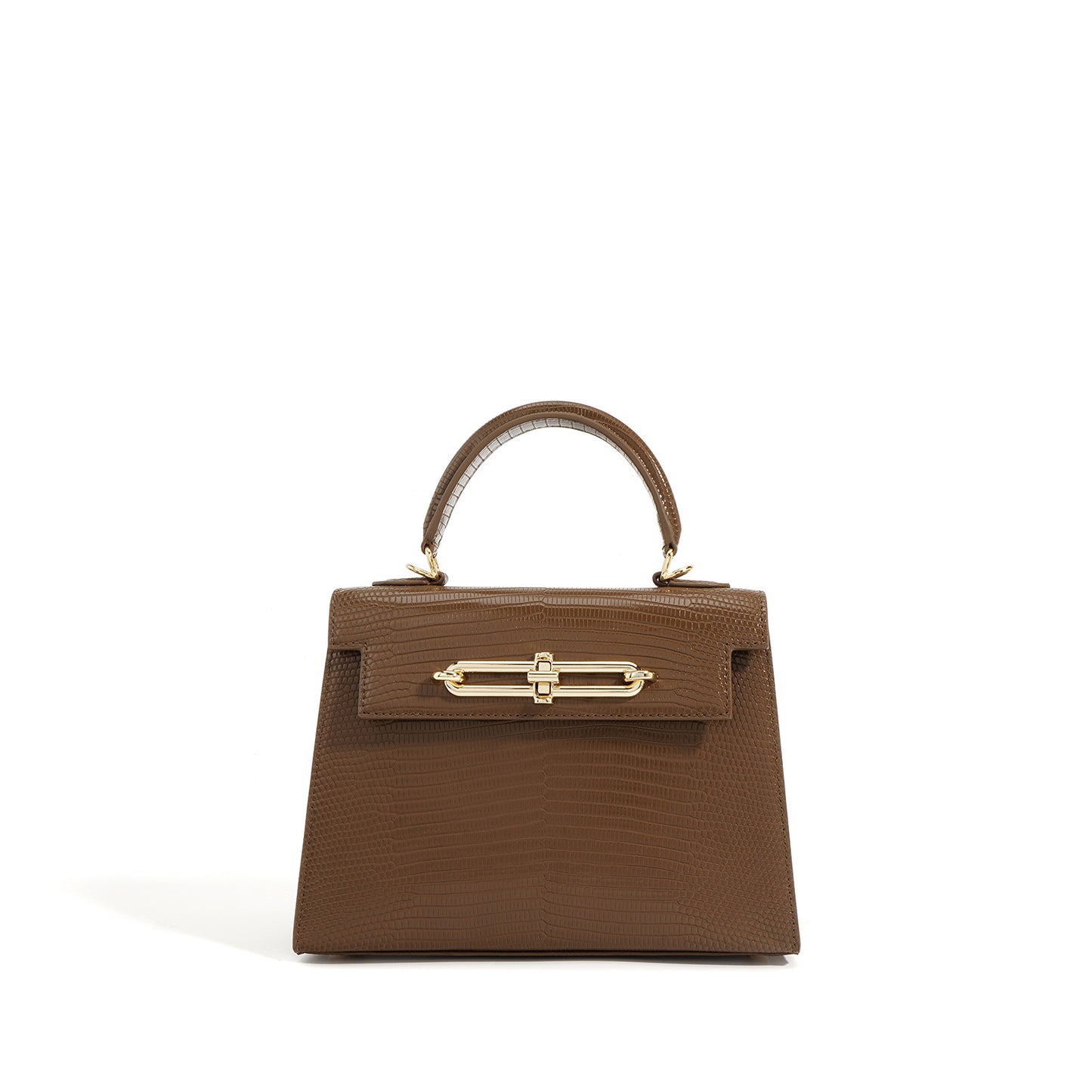 Cowhide Mini Kelly Spring Simple Commute Handbags