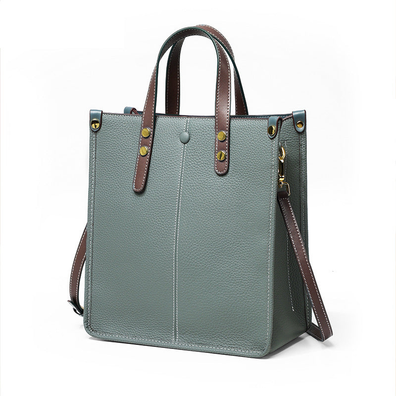 Women's Big Advanced Genuine Leather Large Capacity Handbags