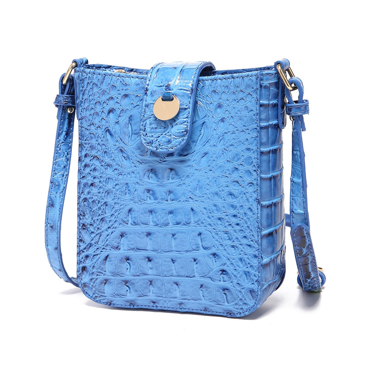 Vintage Cell Clutch Brahmin Crocodile Pattern Crossbody Bags
