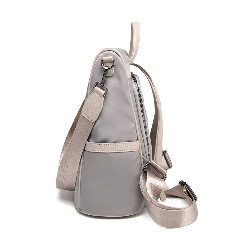 Women's Korean Fashionable Personalized Waterproof Oxford Cloth Backpacks