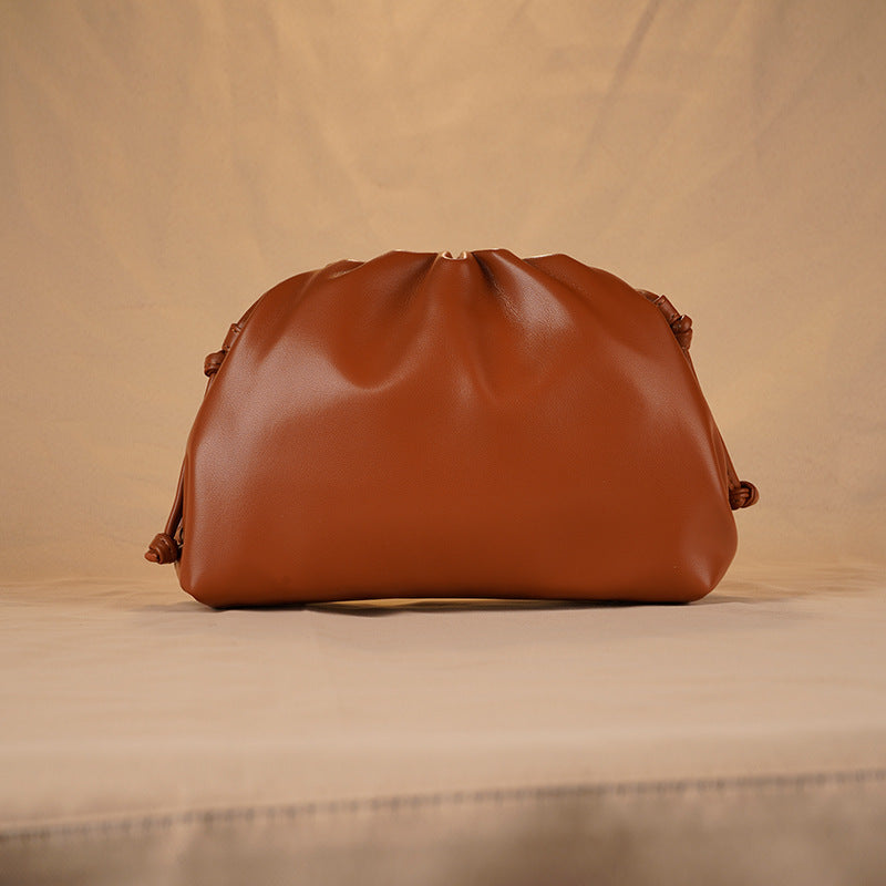 Female French Minority Dumpling Tide Genuine Bags