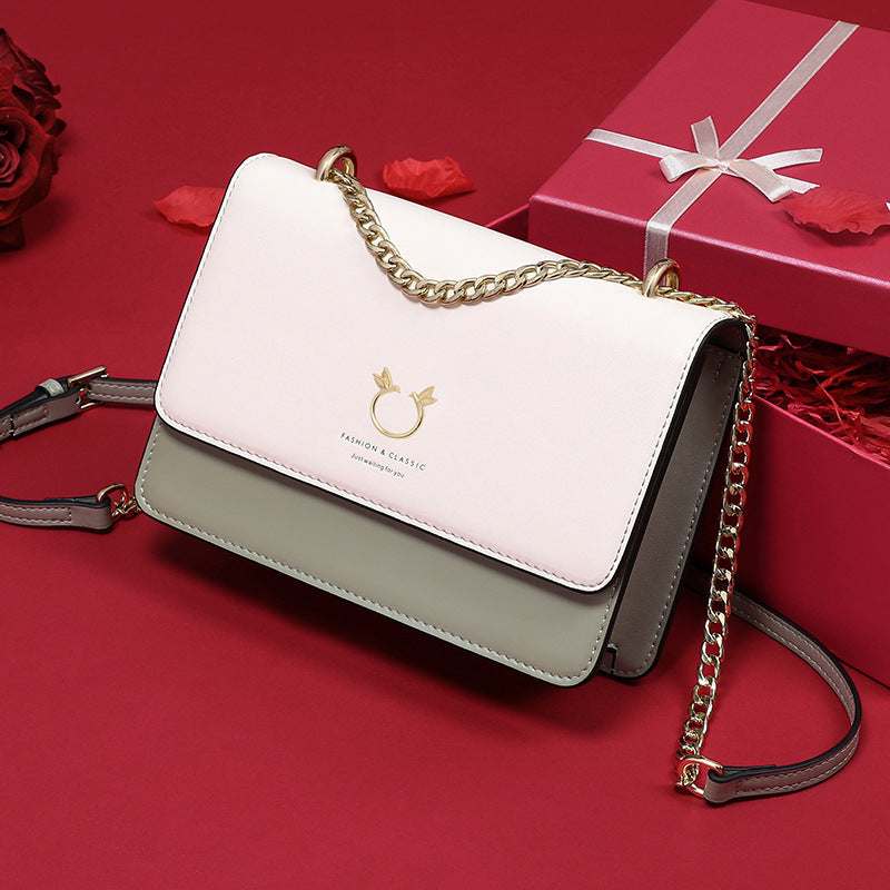 Women's Summer Genuine Leather Chain High-grade Fashion Crossbody Bags