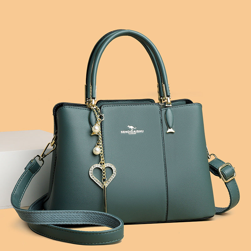 Women's Classic Soft Leather Fashion Mom Handbags