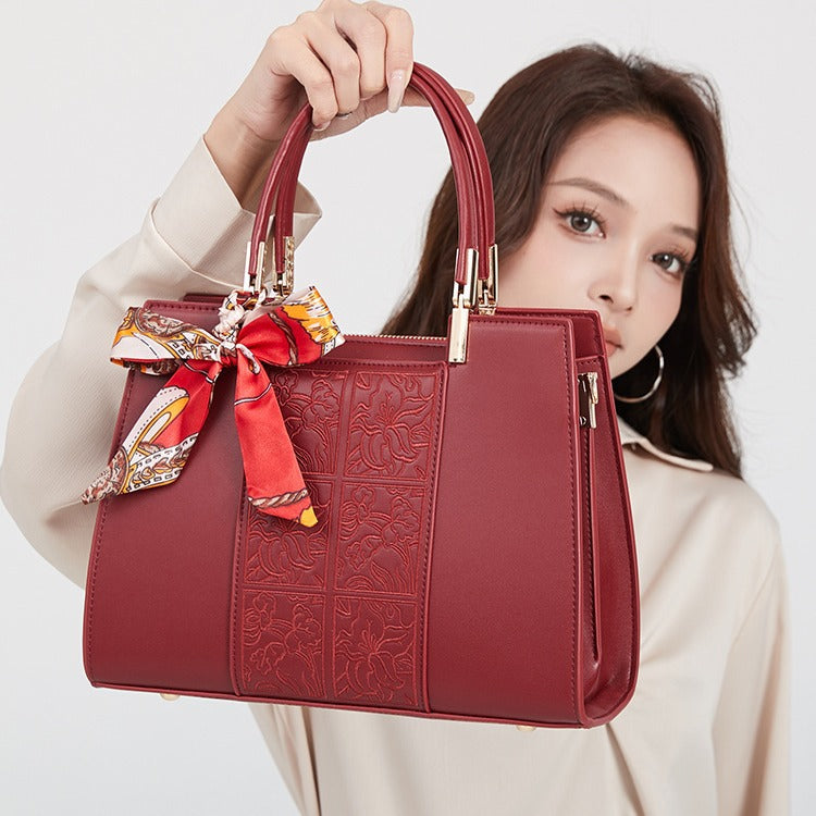 Women's Retro Large Capacity Mom Gift Premium Handbags
