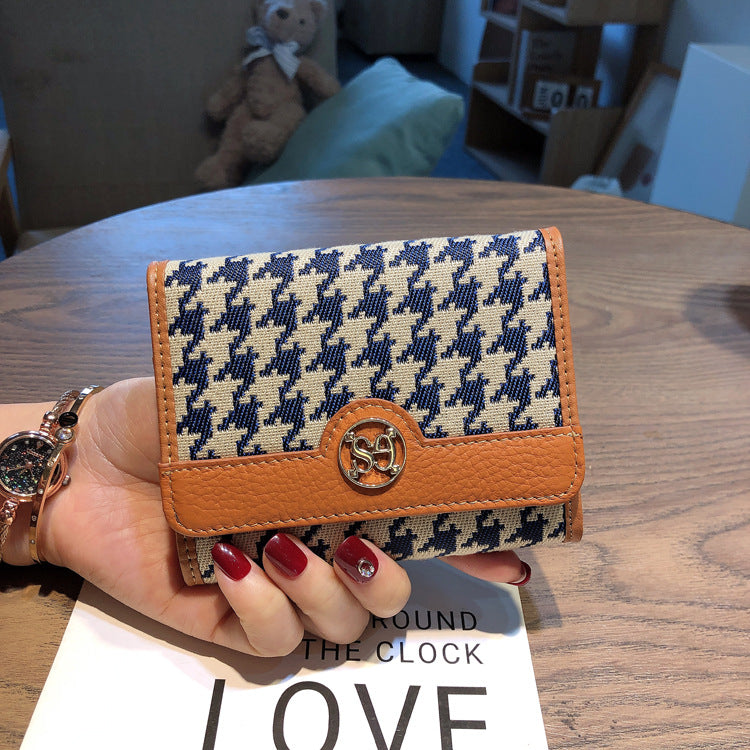 Women's Leather Short Thin Driving License Ladies Wallets